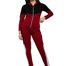 ชุดกีฬาสำหรับผู้หญิงชุดวอร์มออกกำลังกายผ้าฟลีซไซส์พิเศษโลโก้ออกแบบได้ตามต้องการ - Product Image 6