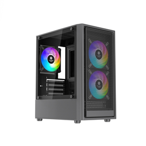 Ordinateur de jeu <span class=keywords><strong>PC</strong></span> pré-assemblé, boîtier <span class=keywords><strong>PC</strong></span> Micro-ATX, fenêtre latérale complète en verre trempé, boîtier <span class=keywords><strong>gamer</strong></span> - Product Image 3
