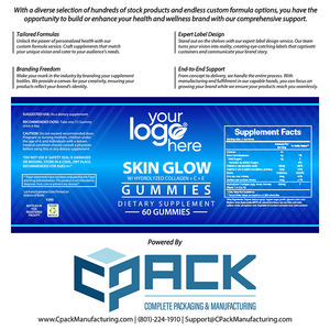 Hecho en EE. UU. Vendedor superior de calidad superior OEM Etiqueta privada Colágeno Vitaminas Suplemento dietético Gomitas Adulto 60ct - Product Image 4