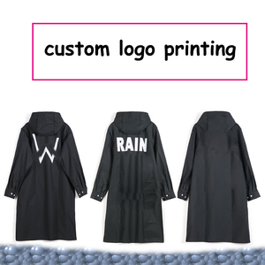 Chubasquero impermeable de gran tamaño negro personalizado 2024 con diseño de bolsillo, superventas, chubasquero para adultos para actividades al aire libre, pesca - Product Image 5