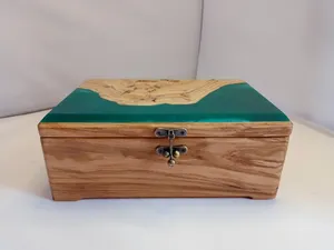 Best Quality Acacia <b>Wood</b> Rectangle Jewellery <b>Box</b> Custom Engraving Eco Friendly Magnetic Closure Storage Rings Earrings <b>Keepsakes</b> - Product Image 3