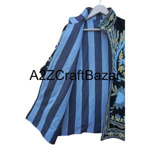 เสื้อแจ็คเก็ตฤดูหนาวทำมือขายส่งสำหรับผู้หญิง ผ้าฝ้ายระบายอากาศเป็นมิตรกับสิ่งแวดล้อม พร้อมลายปักดอกไม้ซูซานี ของขวัญที่สมบูรณ์แบบสำหรับเพื่อน - Product Image 5