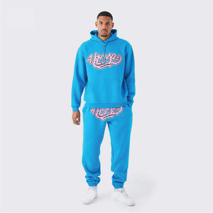 Nuevo Conjunto Deportivo de Otoño Invierno para Hombre y Mujer, 100% Algodón, Transpirable, Estilo Urbano, Personalizado con Estampado, Dos Piezas, Sudadera con Capucha y Pantalones Jogger - Product Image 1