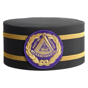 MASONIC Royal Arch RAM PHP Hiver Bonnet en Laine Taille 60 Broderie Personnalisée Couronne Noire Adultes Casquette Motif Imprimé 100% Laine Matériel - Product Image 2