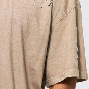 Camiseta de Alta Calidad con Bordado Desgastado de Último Diseño en Venta, Camisetas Casuales de Estilo Clásico 2026 para Venta en Línea - Product Image 4