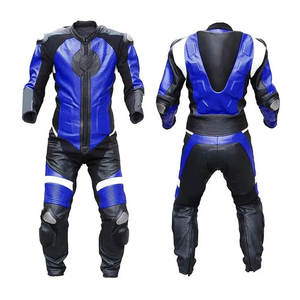 Combinaison de moto en cuir pour une tenue de conduite quotidienne, ajustement sécurisé, haute résistance, tenue de moto protectrice, combinaison de moto en cuir - Product Image 1
