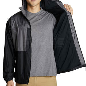 Chaqueta Cortavientos de Invierno con Capucha para Hombre, Ligera, Personalizada, con Logotipo Frontal en Lona, en Existencia, Gran Oferta, Precio Económico - Product Image 5