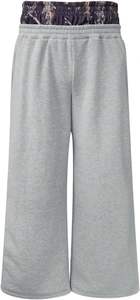 Pantalon de survêtement à double taille élastique et patchwork pour homme Pantalon de survêtement baggy à jambe large Streetwear vintage - Product Image 4