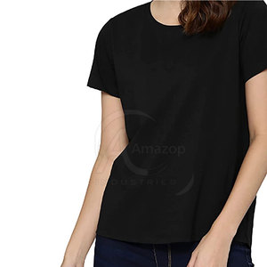 เสื้อยืดผู้หญิงดีไซน์ล่าสุดปี 2026 เสื้อยืดผ้าฝ้ายผสมโพลีเอสเตอร์สำหรับฤดูร้อน เสื้อยืดผู้หญิงขายส่งพร้อมโลโก้สั่งทำ - Product Image 2