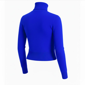 Suéter de cuello alto Zeta Phi Beta Sorority para mujer, suéter tejido informal con cuello simulado, jersey cálido con cuello polo - Product Image 3