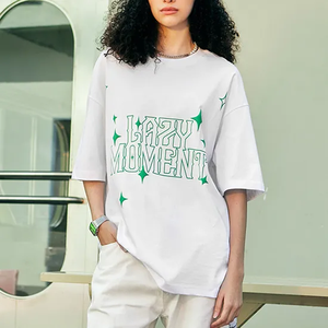 INFLATION Puff Impresión Camiseta personalizada Camiseta de gran tamaño Fabricantes de ropa 100% Algodón Blanco Hombres camiseta - Product Image 6