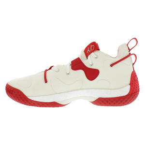 Chaussures unisexes Adidas SM Harden Vol 6 Couleur : Blanc cassé/Blanc cassé/Rouge universitaire 100% authentiques - Product Image 4