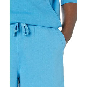 Shorts en molleton pour hommes, tissu doux en coton, taille élastique, décontracté, été, détente, athlétique, confort - Product Image 4