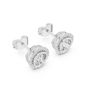 ต่างหูเพชรรูป1.19CT สำหรับปลูกในห้องปฏิบัติการขนาด14K/18K ชุบทองมาตรฐาน IGI เครื่องประดับหรูหราของผู้หญิงขายส่งขายปลีก - Product Image 1