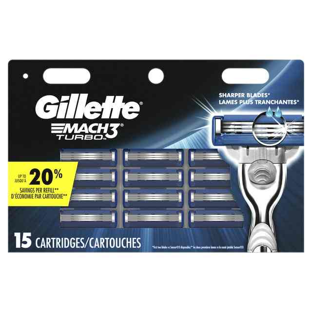 Gillette Mach3 Men's Razor Blades Refill Cartridges 15