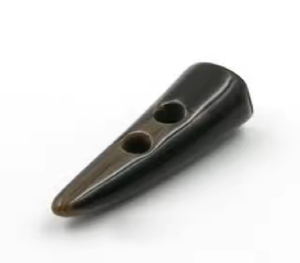 Boutons à bascule en corne de buffle polie faits à la main, origine Inde, boutons de couture à 2 trous pour vêtements et accessoires - Product Image 3