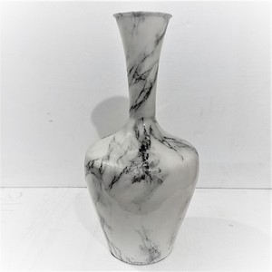 แจกันเหล็กทรงตรงลายมีนาสีขาวขนาดกลาง ดีไซน์ใหม่สไตล์ดั้งเดิมสำหรับตกแต่งบ้านงานแต่งงาน - Product Image 2