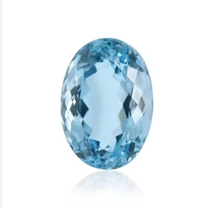 Precio de fábrica al por mayor de alta calidad 5X7mm corte ovalado aguamarina natural IGI facetado piedra preciosa suelta - Product Image 1
