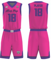 Conjuntos de uniformes de baloncesto para hombres de la Liga de equipos de Club hechos a medida Reversible con camisetas de baloncesto de impresión digital de doble capa corta