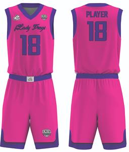 Ensembles d'uniformes de basket-ball pour hommes sur mesure Club Team League réversibles avec des maillots de basket-ball courts à double couche à impression numérique - Product Image 4