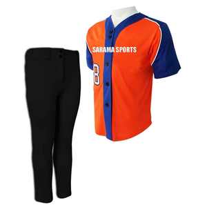 ผู้ผลิตชุดเบสบอลโพลีเอสเตอร์คุณภาพสูง ชุดเบสบอลทีมแบบกำหนดเองพร้อมชื่อและหมายเลข - Product Image 2