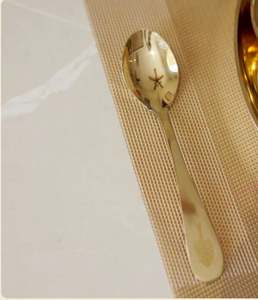 Kansa <b>Dinner</b> <b>Set</b> Engraved Glossy Pack of <b>6</b> Bring home the Brass Globe Kansa <b>Dinner</b> <b>Set</b> Engraved a pack of designed to enhance - Product Image 4