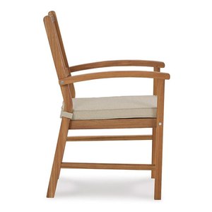 Efron làm bằng gỗ Tếch rắn ngoài trời ghế cánh tay với Hoàn thiện tự nhiên cho putdoor hoặc trong nhà - Product Image 3