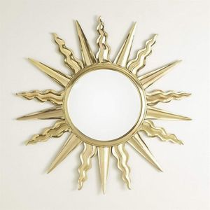 100% Handcrafted Rust-Free Sunflower Frame Wall <b>Mirror</b> Modern Rust-Free <b>Sheet</b> Iron Decorative Bathroom Wall <b>Mirror</b> for Home - Product Image 2