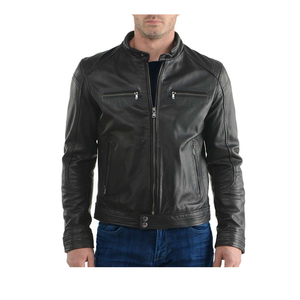 Chaqueta de cuero de gamuza precio al por mayor de moda por encargo hombres textil de moda Sialkot Pakistán chaquetas de cuero de fabricación - Product Image 5