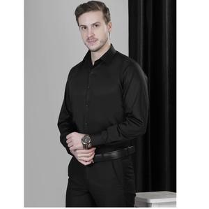 Camisa Negra para Hombre de Alta Demanda para Oficina, Negocios, Uso Corporativo, Personal de Seguridad y Uso Diario Disponible al Mejor Precio - Product Image 1