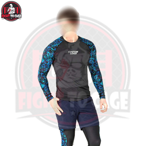 Rashguard de Entrenamiento de MMA de Primera Calidad, Diseño Sublimado, Secado Rápido, Manga Larga, Poliéster/Spandex/Nailon 220g - Product Image 2