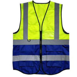 Chaleco de seguridad para hombre, chaleco de construcción con bolsillo para teléfono con costuras resistentes, chaqueta de topógrafo con tela reflectante - Product Image 1
