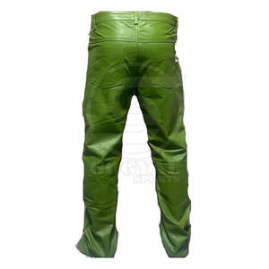 กางเกงหนังผู้ชายคุณภาพพรีเมียม สวมใส่สบาย MOQ ต่ำ กางเกงหนังขายส่ง - Product Image 2