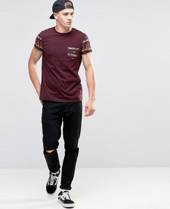 T-shirt col V de luxe pour homme en coton épais 100 %, décontracté, personnalisable avec logo, OEM ODM, faible MOQ - Product Image 4