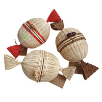 Panier à bonbons en rotin écologique 2026 – Meilleure vente – Panier de rangement en rotin naturel pour chocolats, bonbons et aliments – Fabriqué au Vietnam