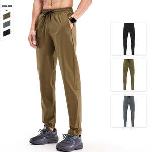 กางเกงลำลองผู้ชายผ้าแคนวาส 100% ผ้าฝ้าย ระบายอากาศ แห้งเร็ว เป็นมิตรกับสิ่งแวดล้อม เอวยางยืด - Product Image 2