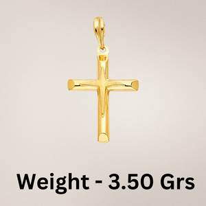 14K สีเหลืองทองชุบโลหะผสมจี้ไม้กางเขนคาทอลิกสำหรับเด็กคริสเตียนเครื่องประดับเพทายอุปกรณ์เสริมทางจิตวิญญาณ - Product Image 4