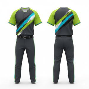 Conjunto de Uniforme de Béisbol Nueva Temporada Personalizado al por Mayor Sublimación Malla de Poliéster - Product Image 6