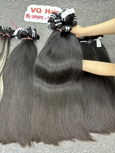 Extensiones de cabello vietnamita Virgen sin procesar 100%, blanqueador de un solo donante, cutícula recta alineada, máquina de cabello humano Doble - Product Image 5