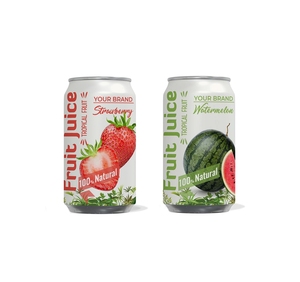 High Quality Tropical Fruit Juice Puree with <b>Water</b> Melon Flavor Natural Ingredients Sweet Taste in Aluminum Can - Product Image 1