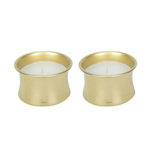 โถเทียนที่ไม่เหมือนใครโถเทียนโลหะทุบทองและกุหลาบทองที่วางเทียนตกแต่งคริสต์มาสในบ้านที่ทันสมัย - Product Image 3