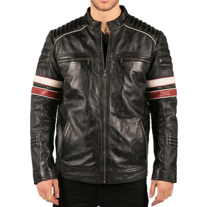 Best Quality Men's Vintage Design Genuine <b>Leather</b> <b>Jacket</b> Latest OEM Breathable Style with Plus Size Feature for <b>Winter</b> - Product Image 1