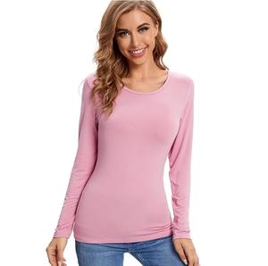 Chemises pour femmes à manches longues de haute qualité Polyester délavé à l'acide Logo personnalisé chemises à manches longues à la mode en plein air surdimensionnées douces - Product Image 1