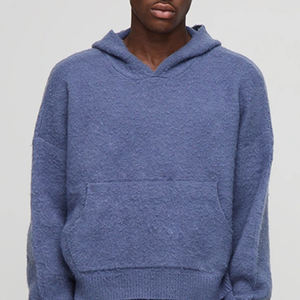 Conjunto de Dos Piezas de Sudadera con Capucha de Forro Polar para Hombre con Logotipo Personalizado a Precio de Fábrica 2026 / Conjunto Casual Cálido de Sudadera con Capucha de Forro Polar para Hombre OEM 2026 - Product Image 2