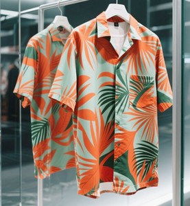 Nouvelle chemise à manches courtes pour homme, style cubain, tendance, littéraire et décontractée - Product Image 5