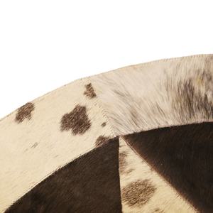 2025 haute qualité personnalisable peau de vache tapis moderne carré Oriental cuir tapis meilleur gros Patchwork fourrure pour porte de cuisine - Product Image 4