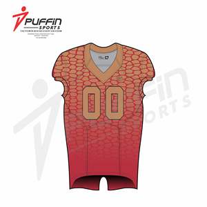 ชุดฟุตบอลอเมริกันระบายอากาศได้ดีสำหรับผู้ชายโลโก้ทีมพิมพ์ลายดิจิทัลเสื้อกีฬา - Product Image 4