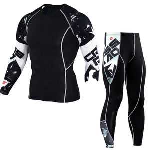 Vente en usine OEM vêtements de sport de compression 2 pièces vêtements de fitness sur mesure avec poches respirantes prix de gros solide - Product Image 4