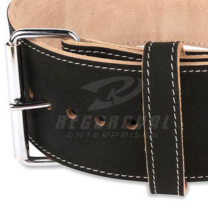 Ceinture de levage de puissance en cuir véritable Ceinture de puissance de musculation d'haltérophilie robuste - Product Image 5