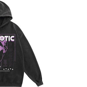 DTF vente en gros meilleur design sweats à capuche pour hommes personnalisables 100% coton léger et facile à porter couleur unie à vendre - Product Image 2